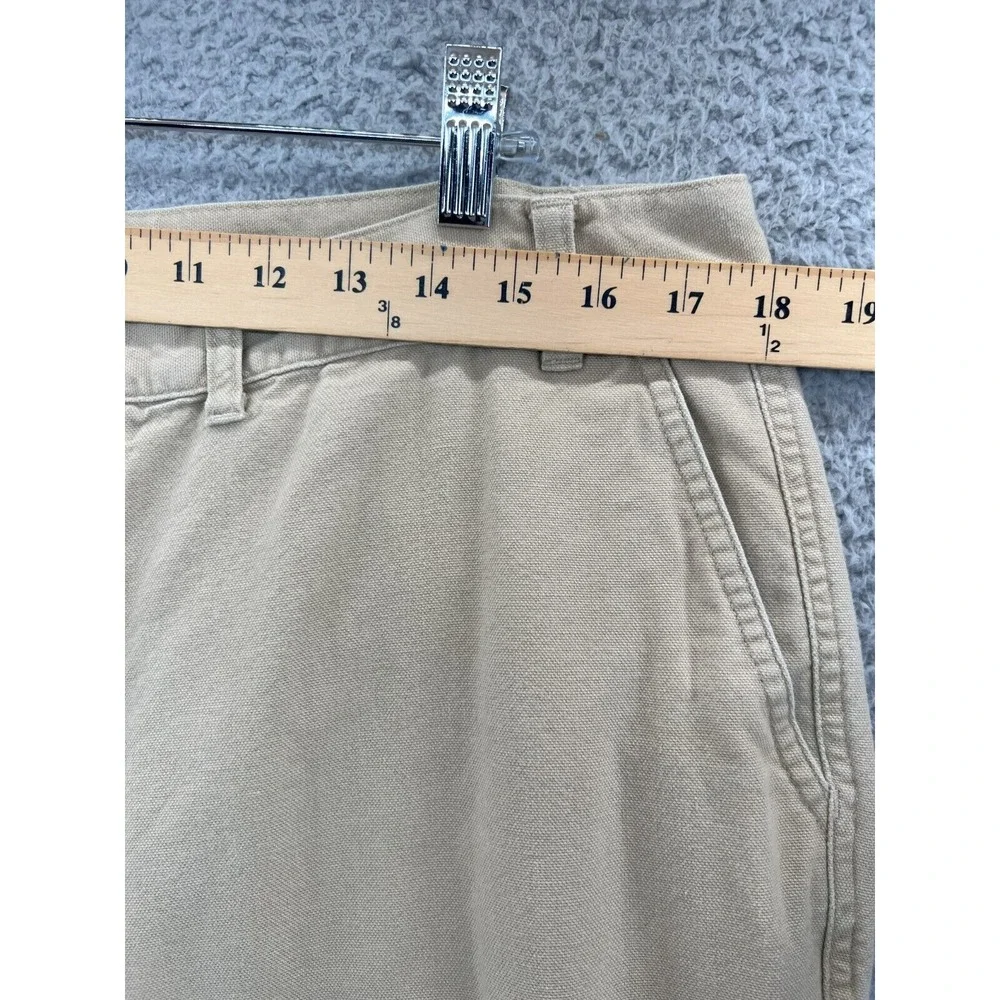 PATAGONIA Organic Cotton Pant Men 38 (35x29 Actual) Tan Khaki Chino Straight Leg